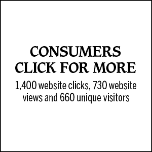 Consumers engage online with 1,400 social engagements, 730 website views and 660 unique visitors.