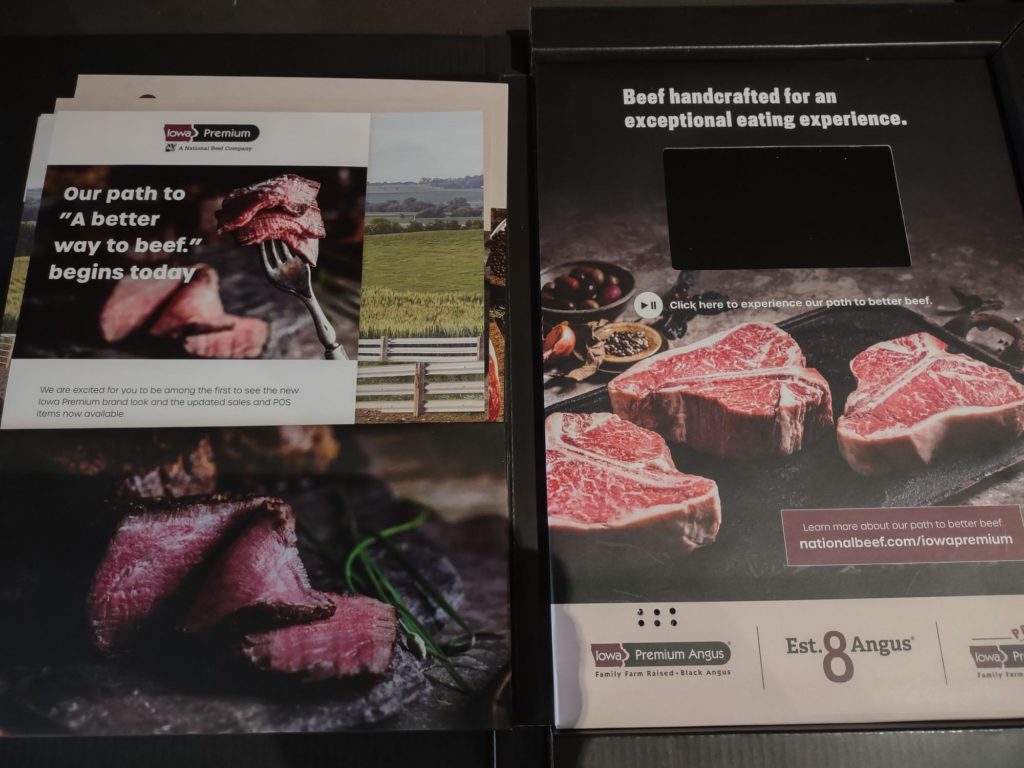 Iowa Premium beef branding materials