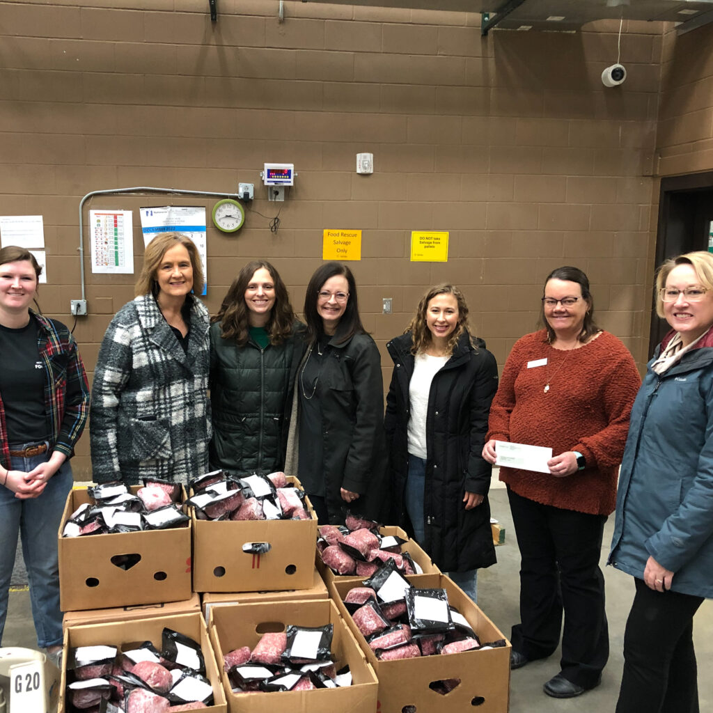 MM Iowa Team gifts meat to the food bank