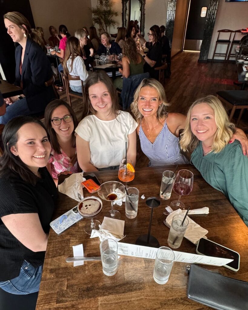 MorganMyers Dinner with team