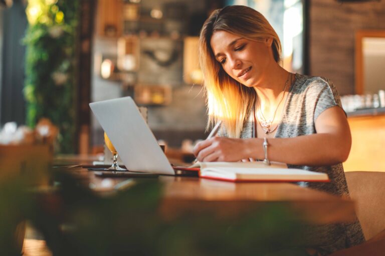 woman at computer