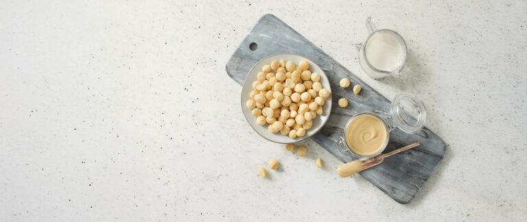 Macadamia nuts in a bowl