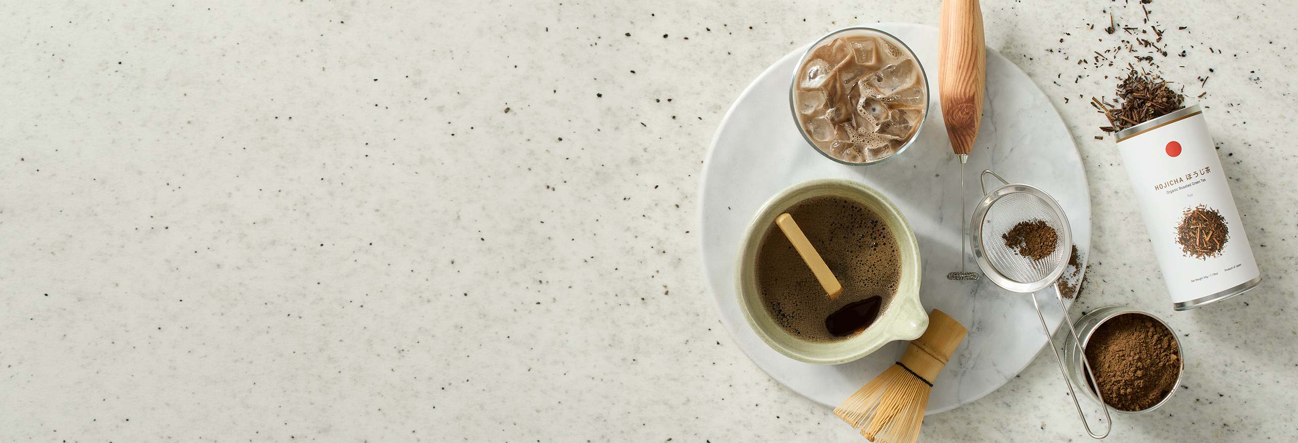 Photo of loose leaf tea and specialized tea-making accoutrements