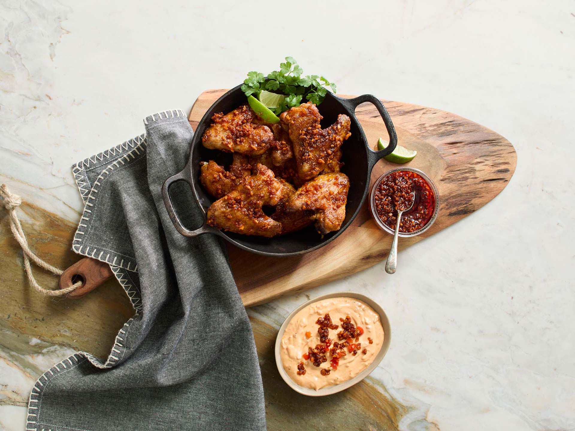 Photo of chicken and chili crisp